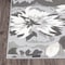 World Rug Gallery Contemporary Floral Indoor/Outdoor Runner Rug 2' x 7' Runner Gray 5566GRAY2X7 - alternate 3
